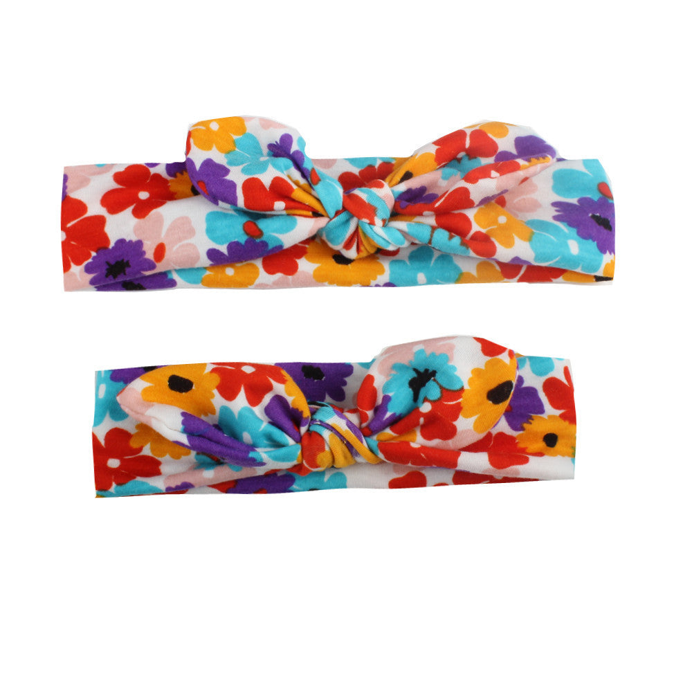Children's Print Knotted Bunny Ears Headband
