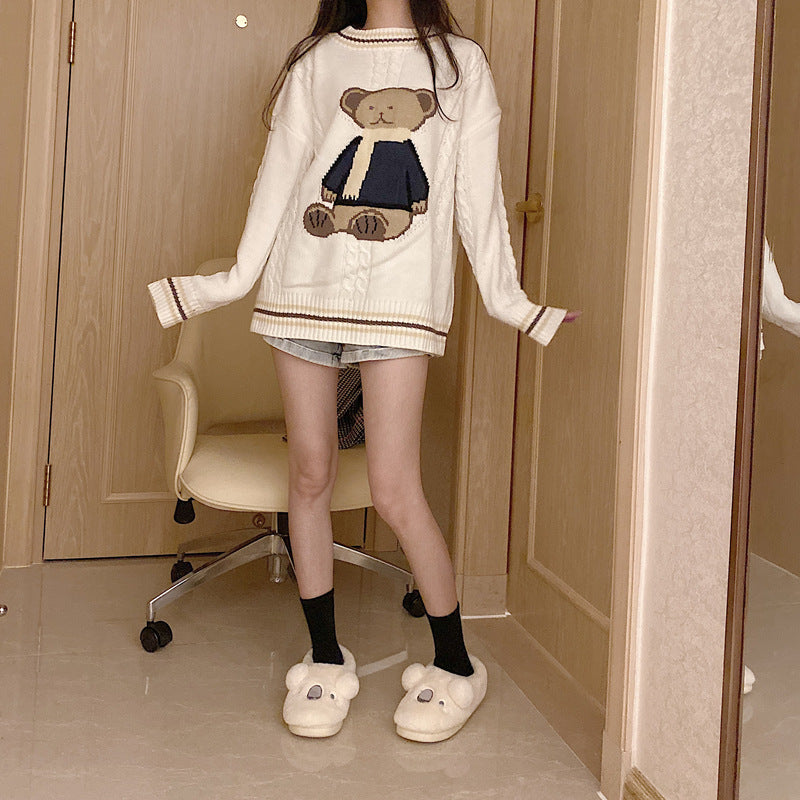 Korean Style Cotton Slippers Winter Home