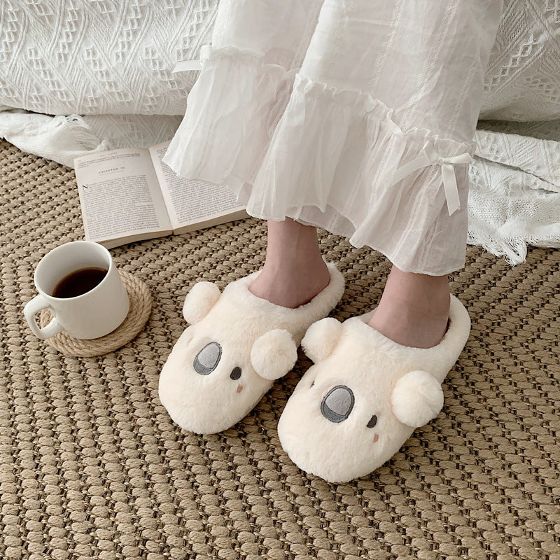 Korean Style Cotton Slippers Winter Home
