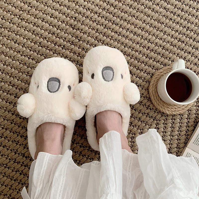 Korean Style Cotton Slippers Winter Home