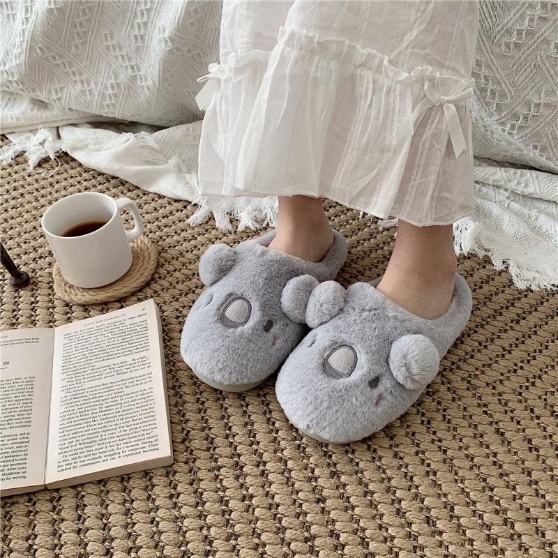 Korean Style Cotton Slippers Winter Home
