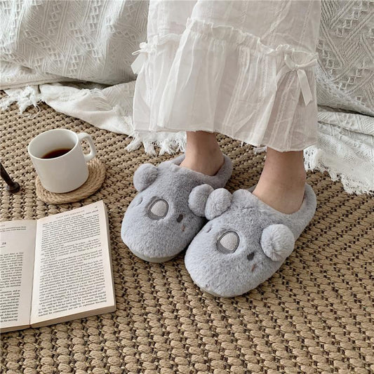 Korean Style Cotton Slippers Winter Home