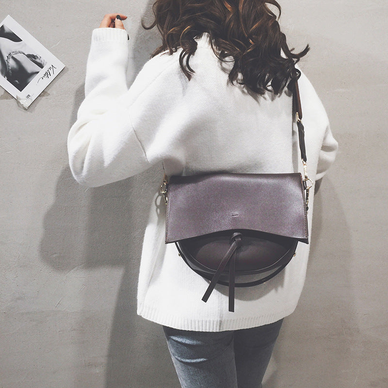 Personalized Picture Bag Wide Shoulder Strap Pure Color Simple