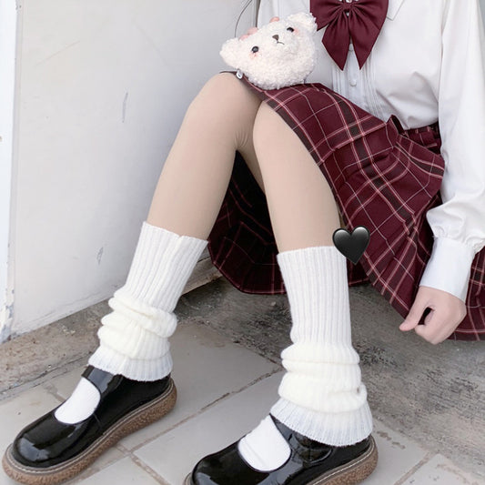 Lolita Sweet Hairy Ball Heap Heap Stocking Kneepad Stockings