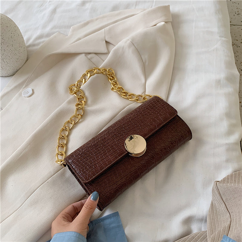 Net Red Texture Portable Chain Bag Shoulder Armpit Bag