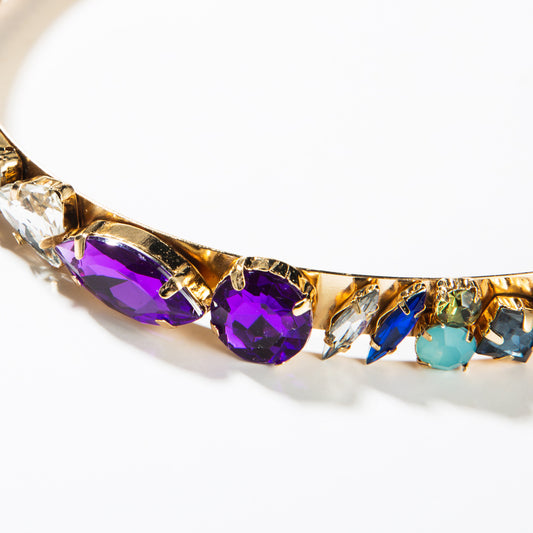 Alloy Diamond-encrusted Glass Diamond-encrusted Hair Band