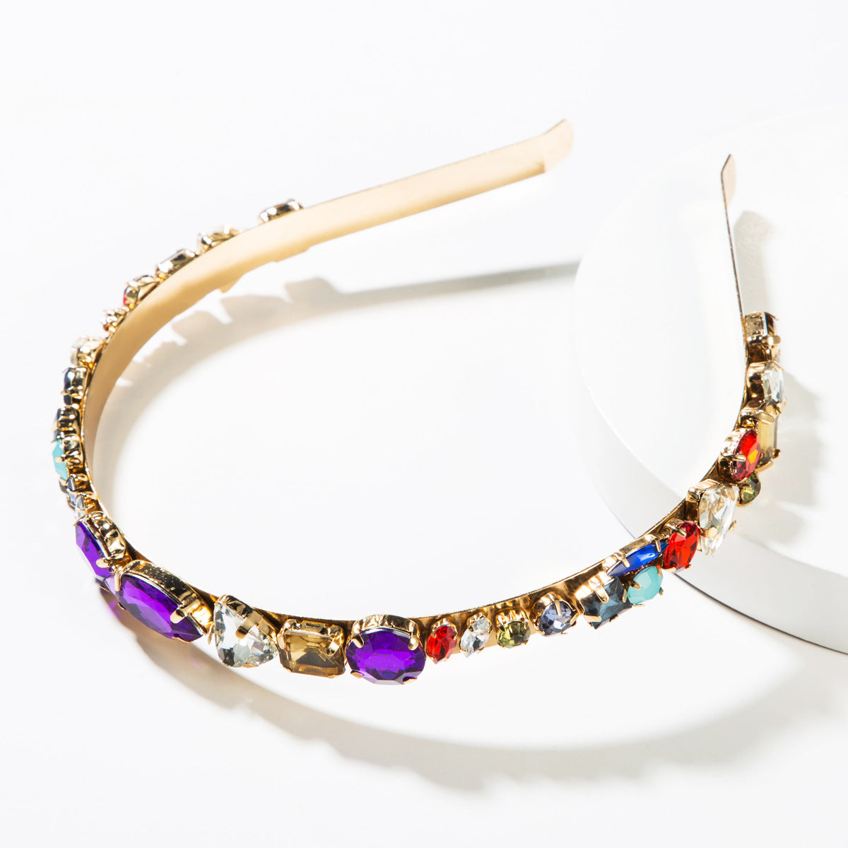 Alloy Diamond-encrusted Glass Diamond-encrusted Hair Band