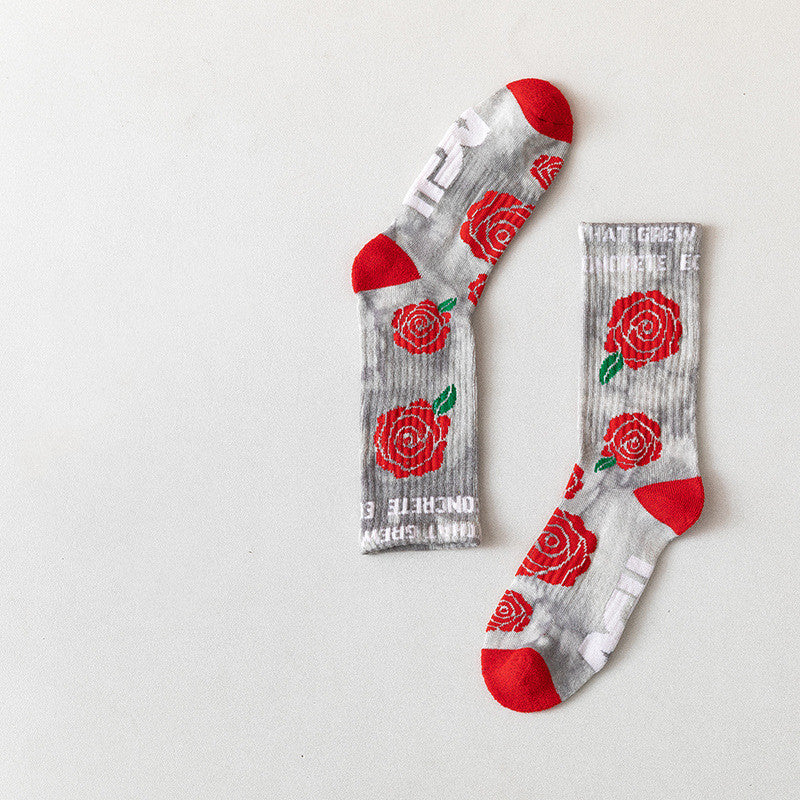 Personality Socks Couple Sports Mid-Tube Women's Socks High-Tube