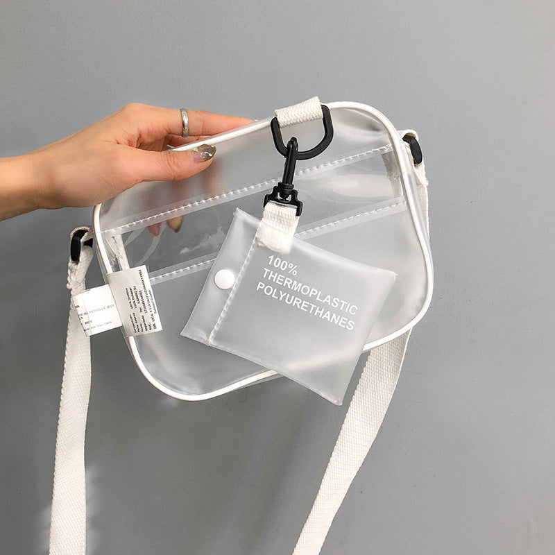 Harbor Wind Transparent Frosted Sand Small Square Bag