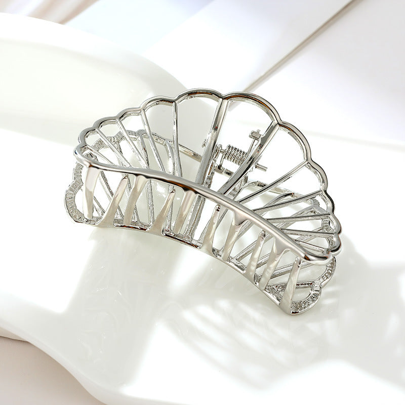 European and American Simple Alloy Medium and Large Shell Hairpin