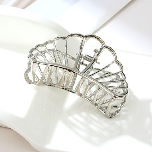 European and American Simple Alloy Medium and Large Shell Hairpin