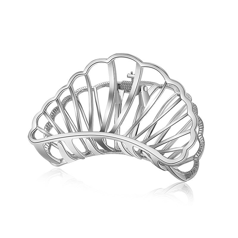 European and American Simple Alloy Medium and Large Shell Hairpin