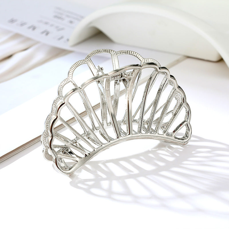 European and American Simple Alloy Medium and Large Shell Hairpin