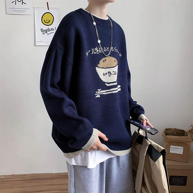 Autumn Couple Sweater Design Sense Knit Sweater
