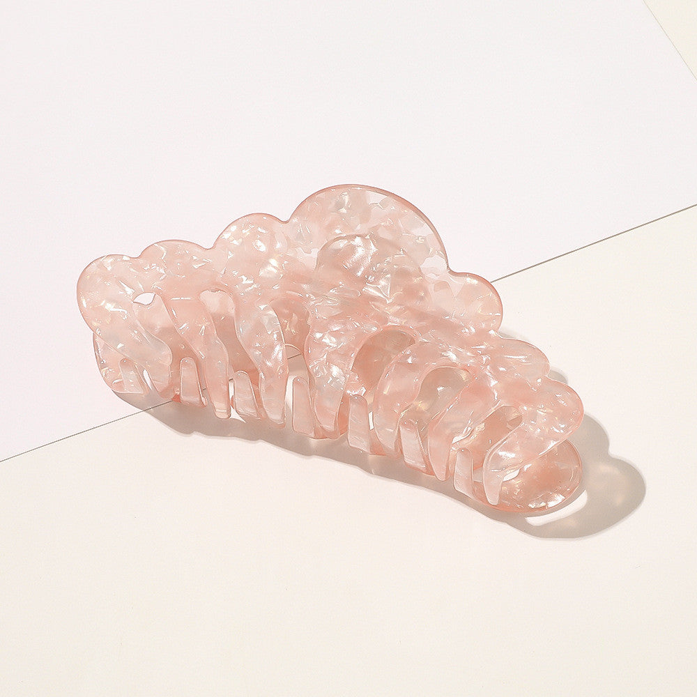 Marble Horsetail Hairpin All-Match Acrylic Plate Hair Clip