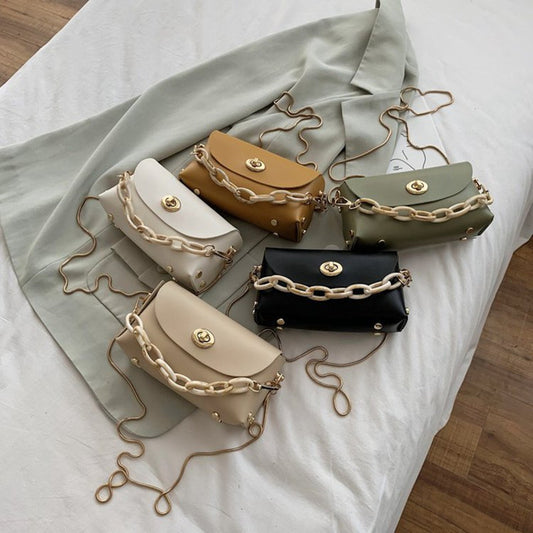 Koreansk stil All-match Messenger Bag Fashion Mini Kædetaske