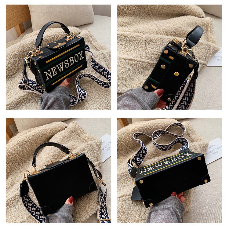 New Trendy Handbag, Casual One-Shoulder Messenger Bag, Small Square Bag