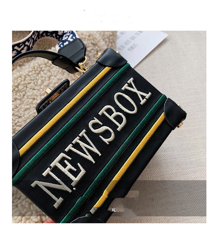 New Trendy Handbag, Casual One-Shoulder Messenger Bag, Small Square Bag