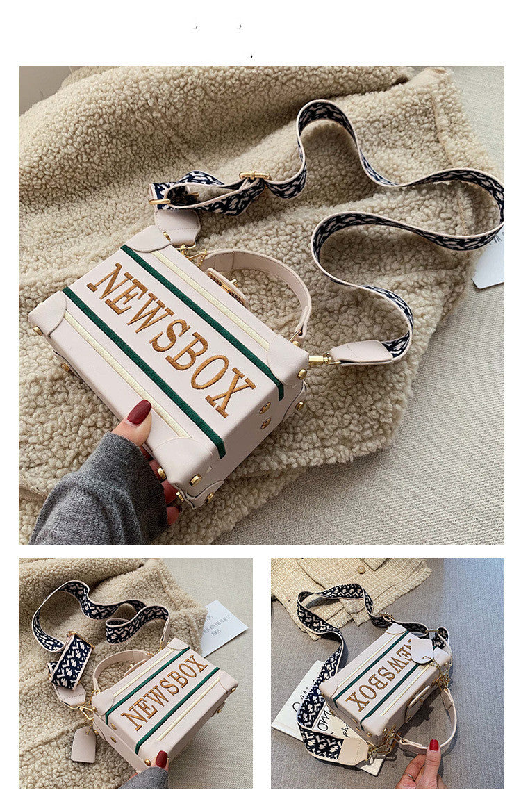 New Trendy Handbag, Casual One-Shoulder Messenger Bag, Small Square Bag