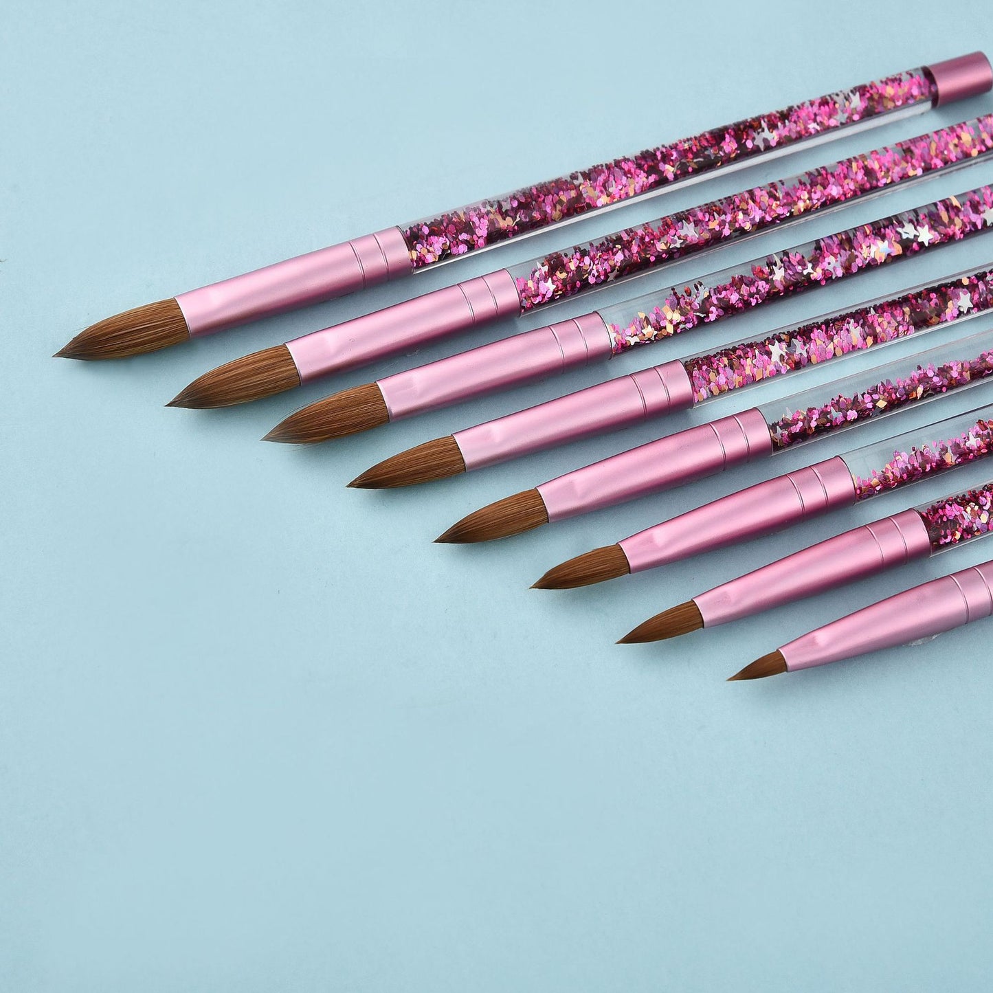 Fine Oiling Pink Mink Hair Nail Pen Nail Pen