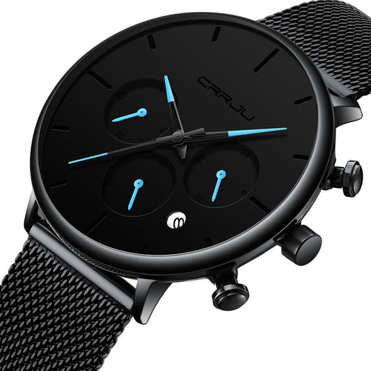 Six Pin Men's Casual Personality Watch Fashion Popular Men's Watch