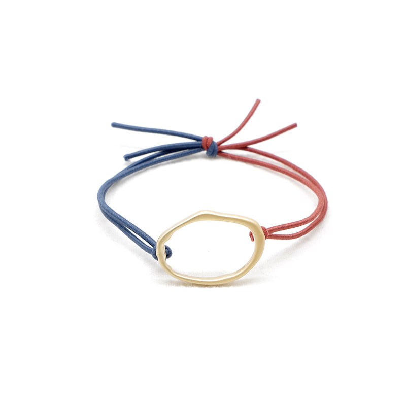Geometric Headband Hair Tie Hair Rubber Band Leather Case Hair Accessories Headwear