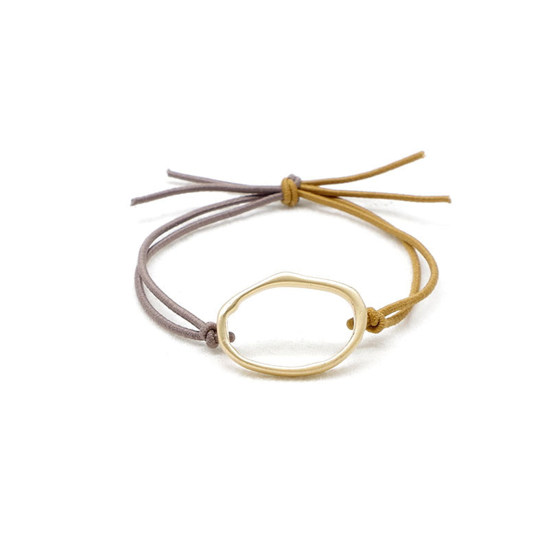 Geometric Headband Hair Tie Hair Rubber Band Leather Case Hair Accessories Headwear