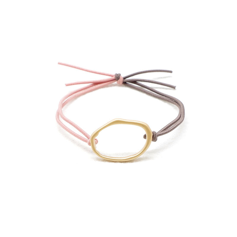 Geometric Headband Hair Tie Hair Rubber Band Leather Case Hair Accessories Headwear