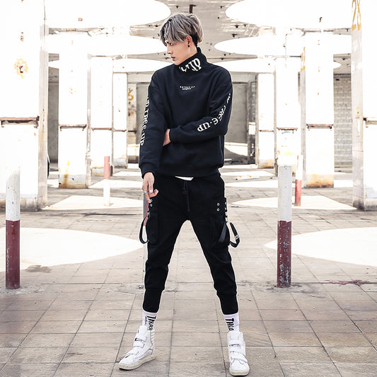 Loose Inside Plus Velvet Hip-hop Turtleneck Sweater