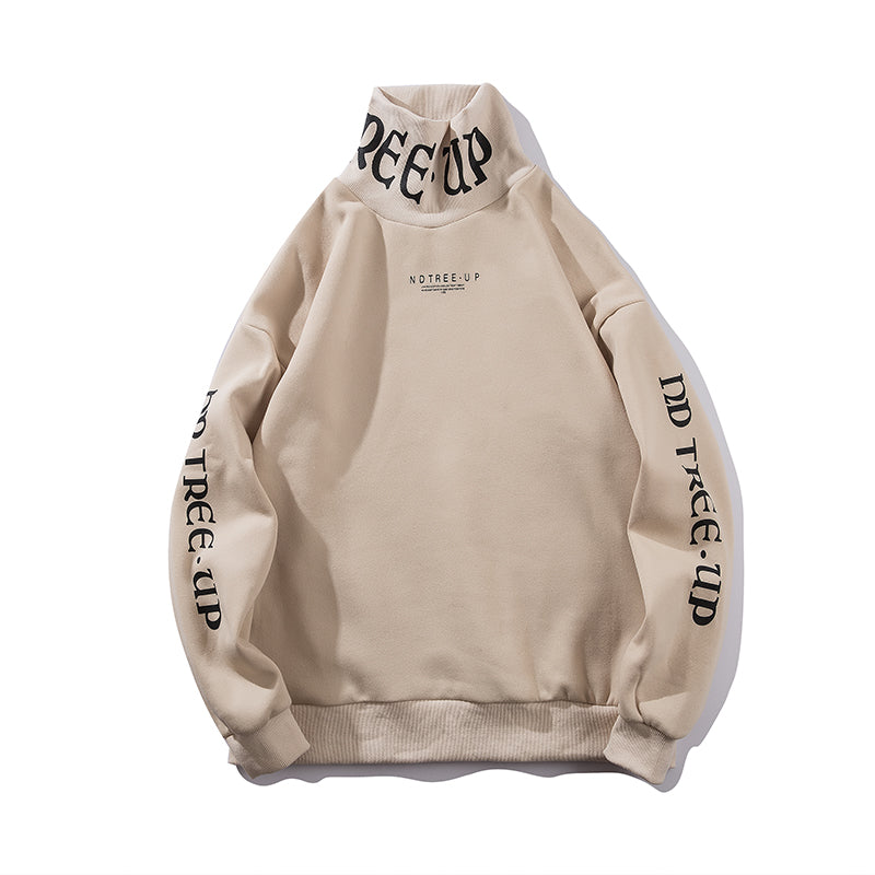 Loose Inside Plus Velvet Hip-hop Turtleneck Sweater