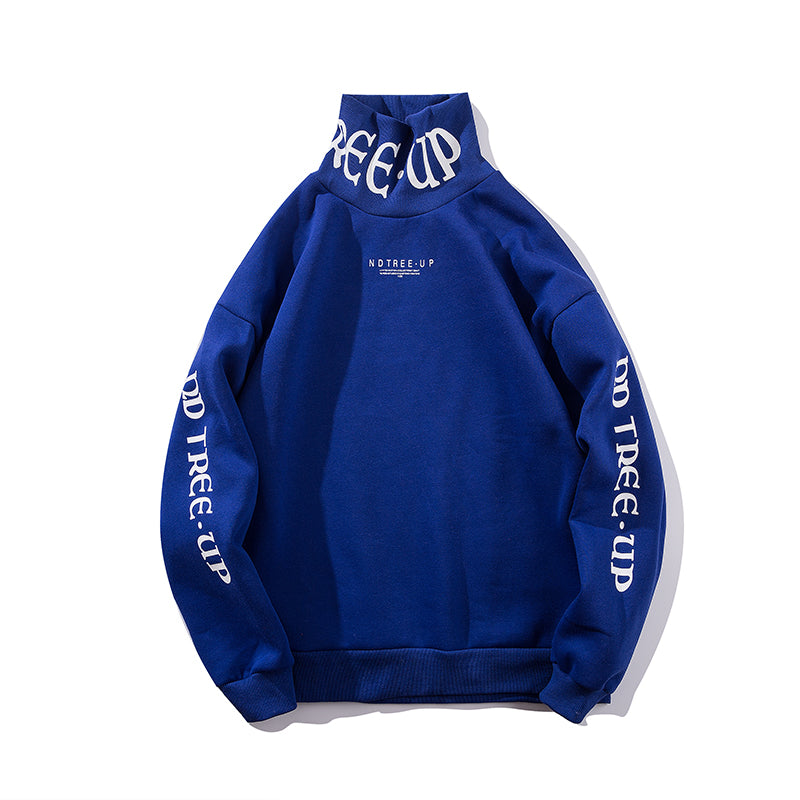 Loose Inside Plus Velvet Hip-hop Turtleneck Sweater