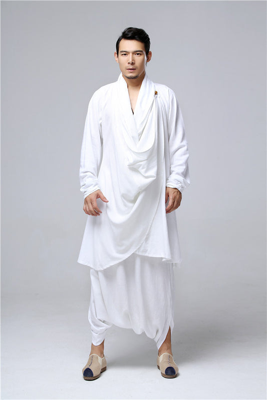 Slim-fitting long style Chinese style men's wear