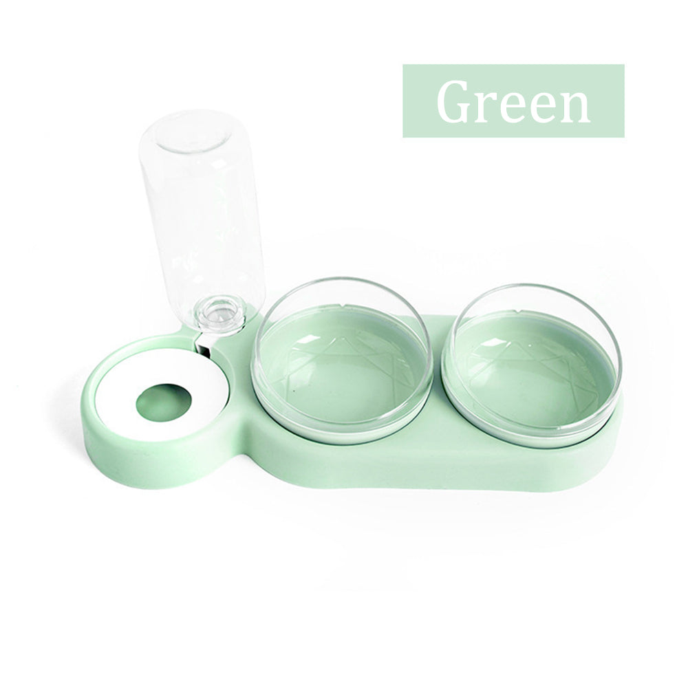 Double Bowl Automatic Feeder Drinking Water Pet Supplies
