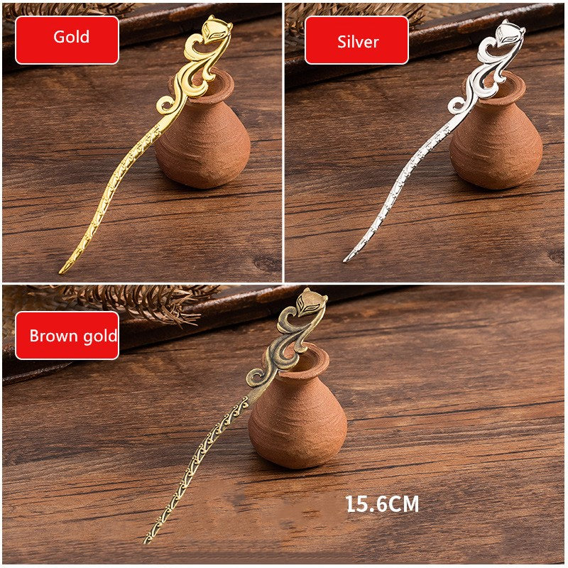 Handmade Step By Step Hairpin Hairpin Material Classical Alloy Hairpin Accessories