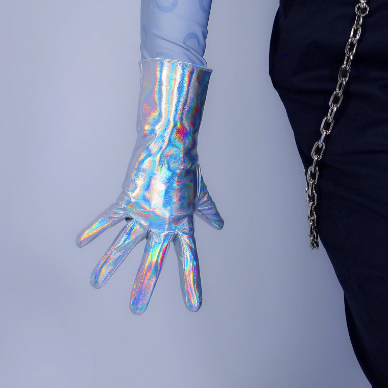 Laser Ltra-short Gloves Bright Leather Colorful