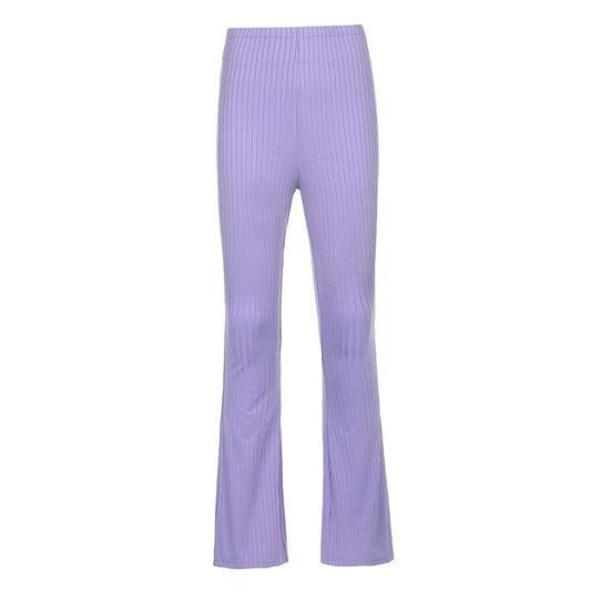 Sexy High-waisted Loose Pit Stripe Sweatpants