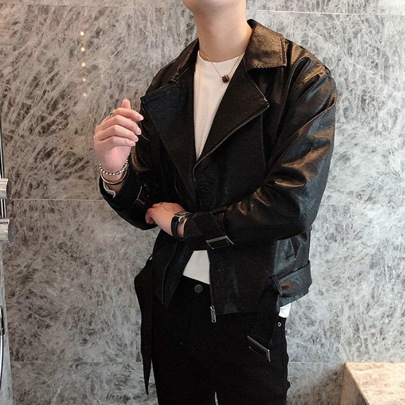 New Functional Workwear Casual Jacket Leather Jacket Fried Street Jacket