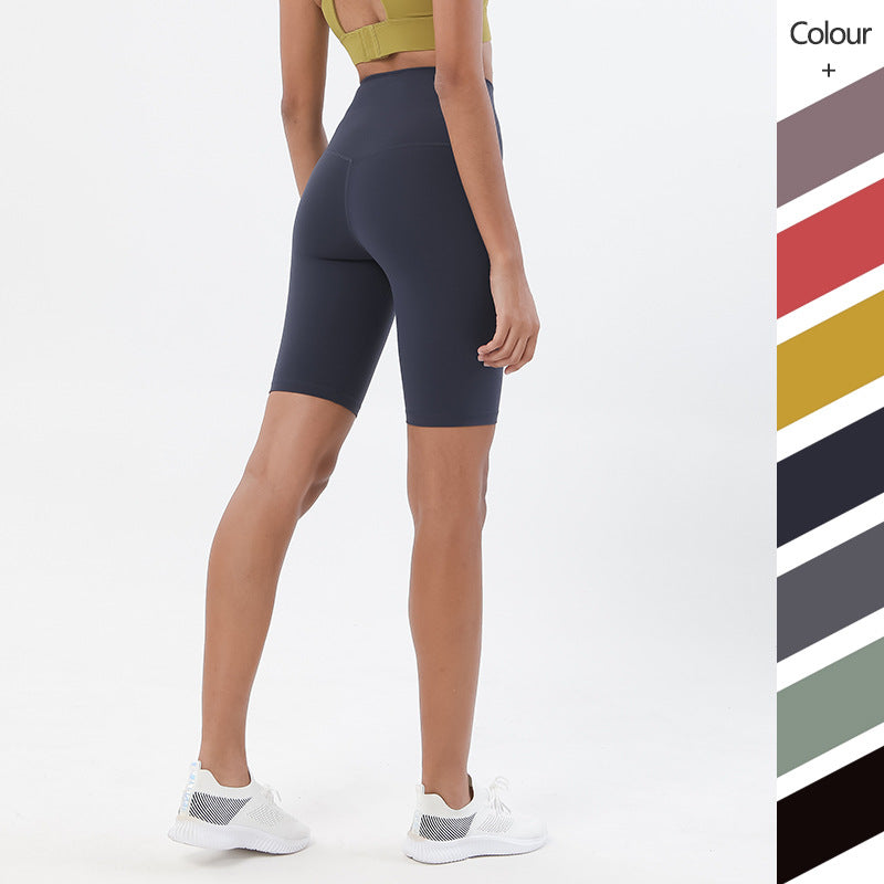 Fitness Pants High Waist Peach Hips Five-Point Tight Yoga Shorts Yoga Pants