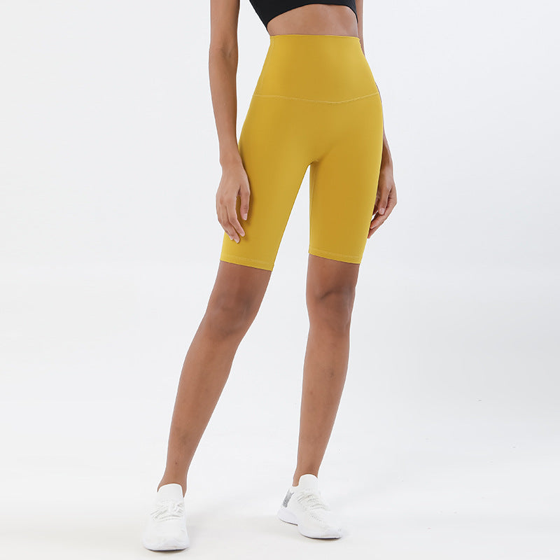 Fitness Pants High Waist Peach Hips Five-Point Tight Yoga Shorts Yoga Pants