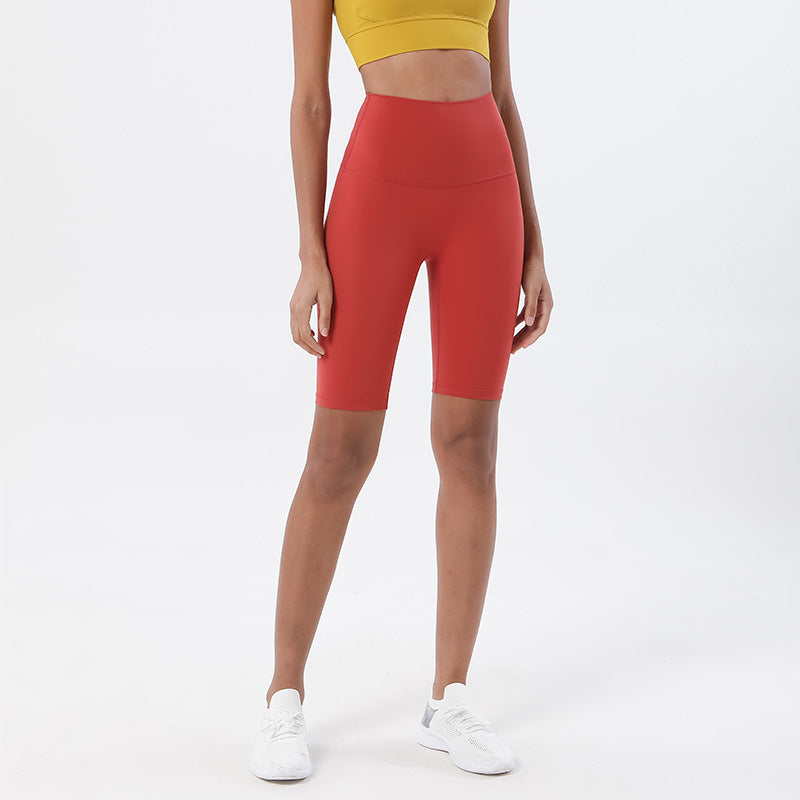 Fitness Pants High Waist Peach Hips Five-Point Tight Yoga Shorts Yoga Pants
