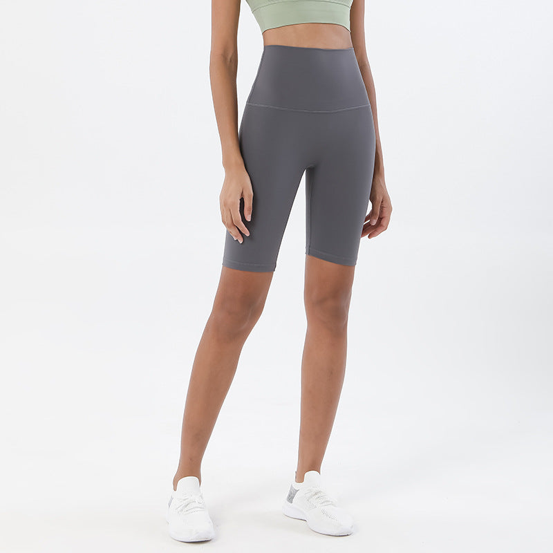 Fitness Pants High Waist Peach Hips Five-Point Tight Yoga Shorts Yoga Pants