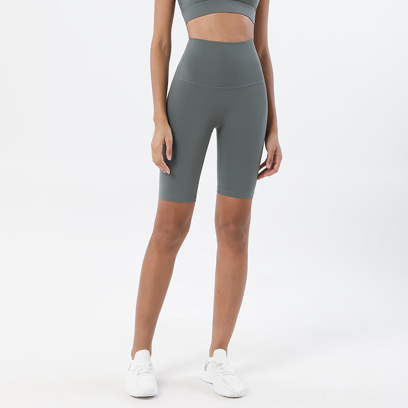 Fitness Pants High Waist Peach Hips Five-Point Tight Yoga Shorts Yoga Pants