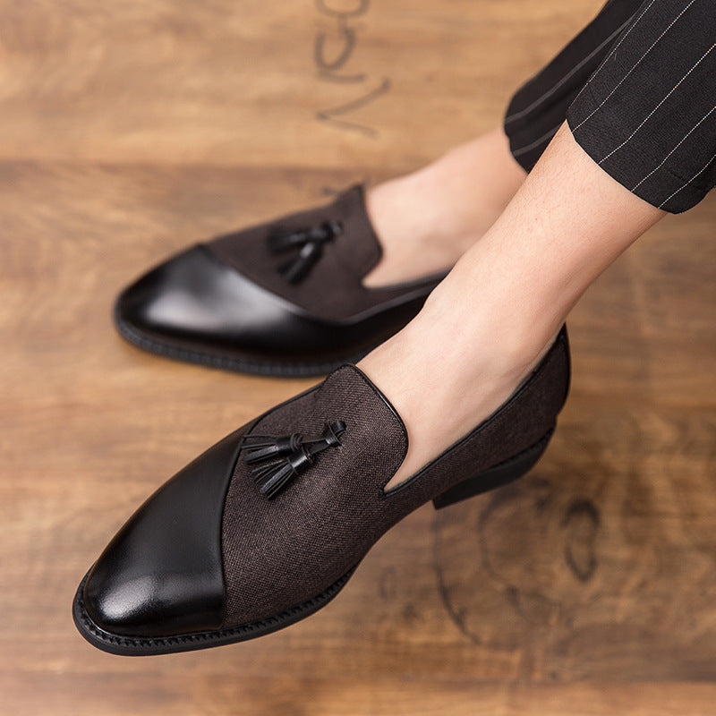 Fashion Personality Pointed Casual Men's Leather Shoes