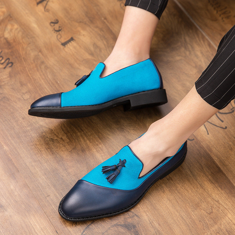 Fashion Personality Pointed Casual Men's Leather Shoes