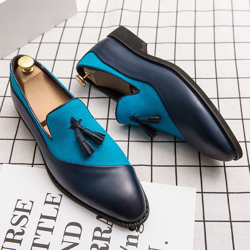 Fashion Personality Pointed Casual Men's Leather Shoes