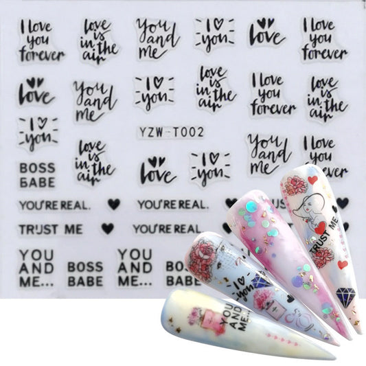 Kiwi Strawberry Ice Cream Squirrel Wolf Butterfly Peacock Nail Sticker