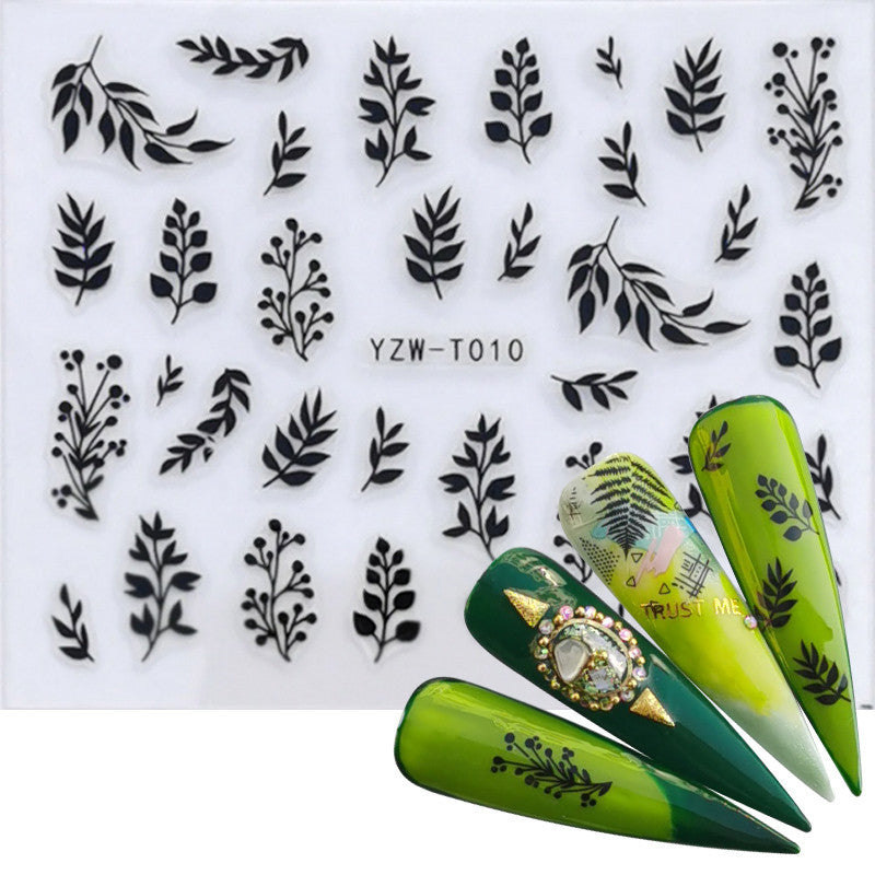 Kiwi Strawberry Ice Cream Squirrel Wolf Butterfly Peacock Nail Sticker