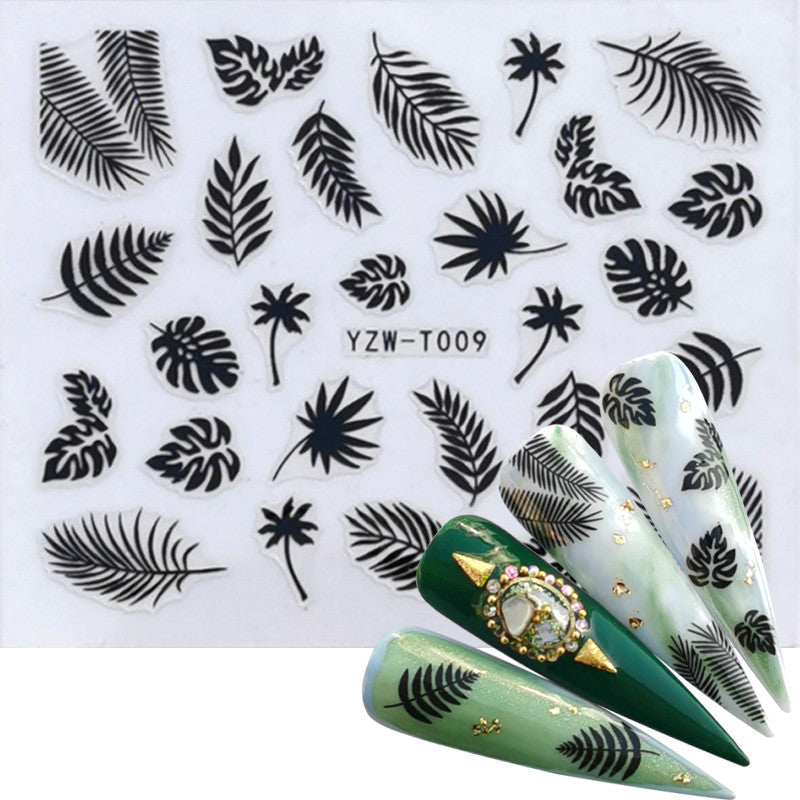 Kiwi Strawberry Ice Cream Squirrel Wolf Butterfly Peacock Nail Sticker