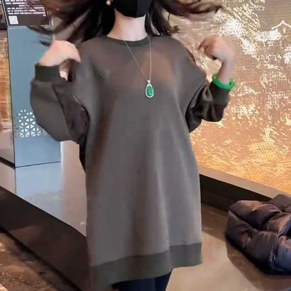 Casual Versatile Women's Crew-neck Sweatshirt
