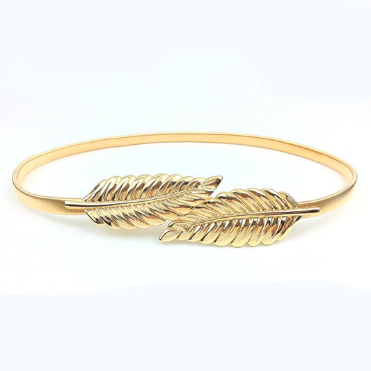 Decorative Belt Elastic Elastic Gold Women's Fine Dress Belt